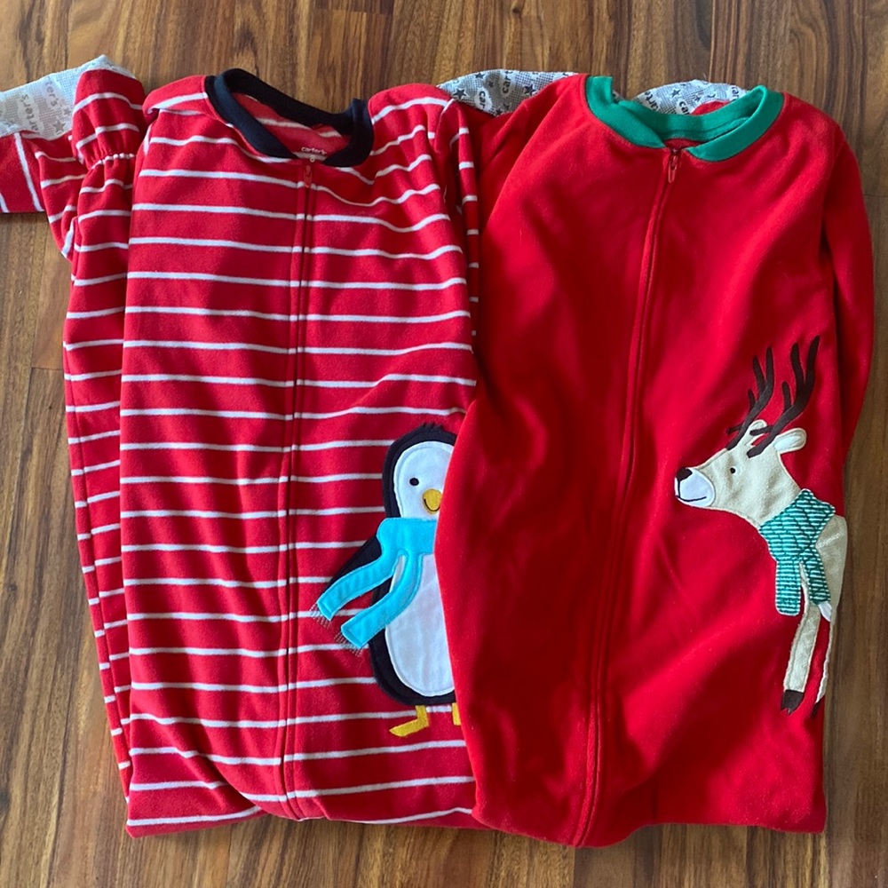 NWOT carters fleece onesie pajamas